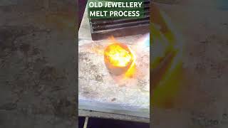 OLD JEWELLERY MELT PROCESS goldjewellery goldenring goldaccessories gold viralvideo [upl. by Neira]