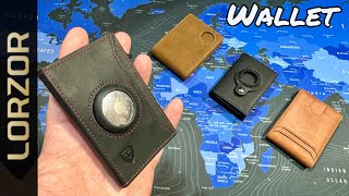 LORZOR  The Best Wallet Leather  AirTag  Trigger  Money Clip [upl. by Sherry]