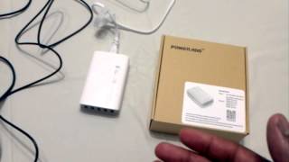 PowerADD 5 USB Port 25w Portable Power Adapter  Review [upl. by Etnecniv286]