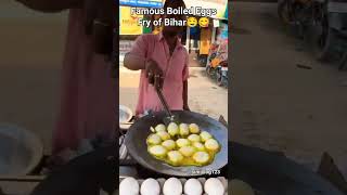 Famous Boiled Eggs Fry of Bihar shorts eggsfry patnastreetfood [upl. by Erwin]