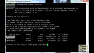 How to partition hard drive on CentOS Linux using fdisk [upl. by Faunia]