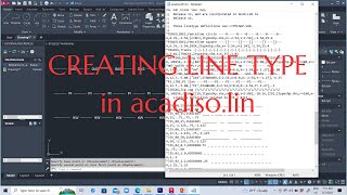 AutoCAD 2023  Creating new Line Type in acadisolin [upl. by Eudora]