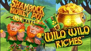 Wild Wild Riches amp Shamrock Money Pots with up to 6 Spinning Playing Slots on Chumba amp Pulsz Casino [upl. by Ecinev]