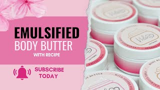 How i make my luxurious emulsified body butter with pomegranate seed oil and jojoba oil [upl. by Jelle]