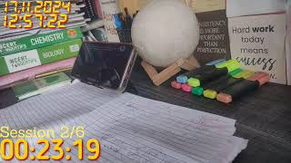 NEET Study With Me Live  Day 14810hoursPart 112010  upsc neet jee nda [upl. by Fanchan965]