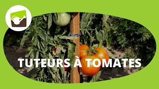 Piquets de tomates en bois avec son cône anti pourrissement  un tuteur tomate ingénieux et durable [upl. by Eniron]