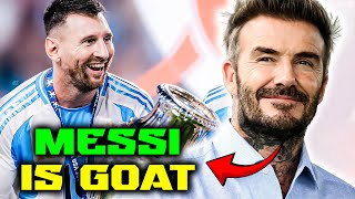 David Beckham Praising Messi for 8 Minutes Straight [upl. by Oicneconi754]