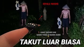 HORROR BANGET‼️ kake pake ilmu apa bisa bawa kepala pocong  motovlog [upl. by Eivlys]