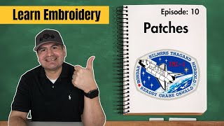 Embroidery Patches The Easy Way 2024 ep10 [upl. by Keen395]