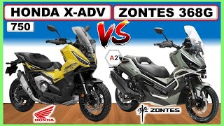 ➤ Honda XADV 750 vs Zontes 368G  2025 Comparativa de 2 Scooters ¿Off Road Admirables zontes368g [upl. by Valentijn]