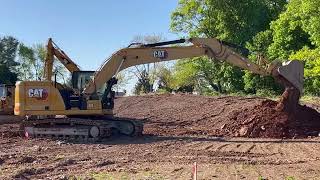 New CAT 320 Excavator Digging Out Basement [upl. by Adar439]