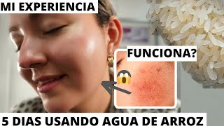 AGUA DE ARROZ PARA LA CARA RESULTADOS SORPRENDENTES ✅ PIEL DE PORCELANA NO MAS ROSTRO IRRITADO [upl. by Cannice435]