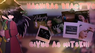 🎀Hashiras React to Giyuu as Mitski🎀  Check desc [upl. by Sacul]