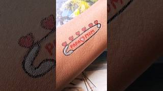 Papa tattoo design❤️ trending viral ytshorts satisfying shortvideo tattoo tatooart papa maa [upl. by Einnob652]