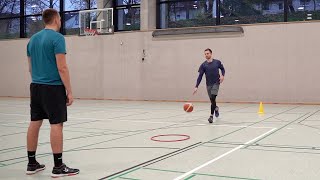 Basketball Sternschritt mit Schrittsprung nach Dribbling 2 [upl. by Hultin]