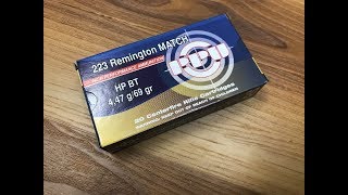 223 Remington 69gr BTHP Prvi Partizan PPU [upl. by Yuria]