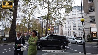 London Walk in Berkeley Square Mayfair at Christmas 4K [upl. by Froh527]