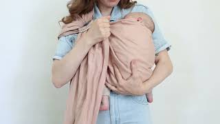 Boba Ring Sling Tutorial How to Front Carry a Newborn [upl. by Yarled]