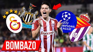 ATENTO JAMES EQUIPOS TOP ESTAN BUSCANDO su FICHAJE y JUGAR CHAMPIONS LEAGUE BOMBAZO y RUMORES [upl. by Yhtommit696]