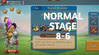 Lords mobile normal stage 86 f2pTrail of wisdom normal stage 86 [upl. by Nov]