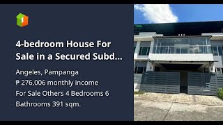 4bedroom House For Sale in a Secured Subd in Angeles Pampanga [upl. by Morlee]