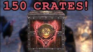 Opening 150 ESO Hollowjack Crown Crates Plus Reward Previews 🎃 [upl. by Maillij]