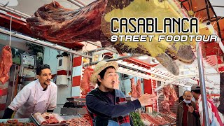 THE ULTIMATE STREET FOOD IN CASABLANCA 🇲🇦 Travel Morocco [upl. by Alben983]