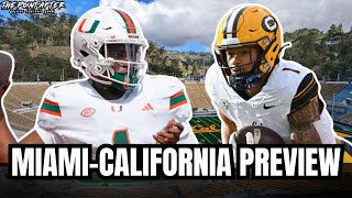 8 Miami Hurricanes at California Golden Bears Preview amp Predictions  The Point After [upl. by Anderea537]