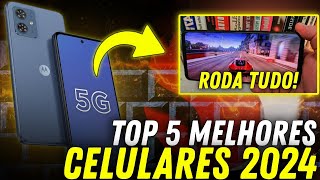 TOP 5 melhores CELULARES para 2024 Samsung Motorola e Xiaomi [upl. by Gonyea]