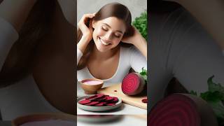 Boost hair growth and glowing skin with beetroot juice shorts [upl. by Alisan]