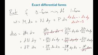 1634 Exact differential forms [upl. by Edwina]