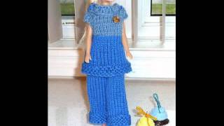 Barbie Crochet Clothes Dress [upl. by Sualkin635]