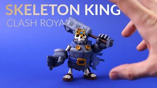 Making a SKELETON KING Sculpture with polymer clay – Clash Royale [upl. by Isacco192]