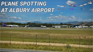 Plane spotting at Albury Airport Qantaslink Bonza REX NEW YEARS DAY 🎉 1st of January 2024 [upl. by Chrisy]