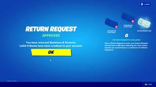 Refunding New Renegade Raider Skeletara😭 [upl. by Annaicul]