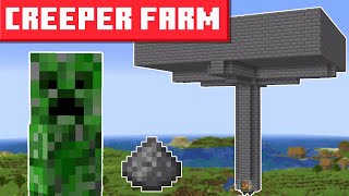 Minecraft Creeper Farm 1202  BEST DESIGN [upl. by Rinum]