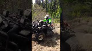 Mudding with a Suzuki Vinson 500 in 4wd [upl. by Orlanta]