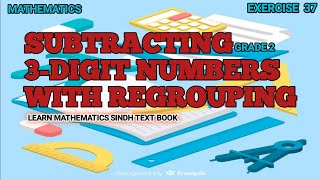 Subtracting 3digit numbers with regrouping 2nd grade [upl. by Belle]