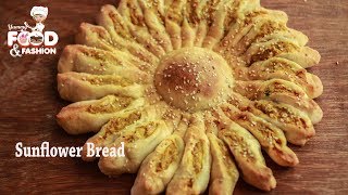 Sunflower Bread Recipe  Chicken Bread Recipe  How to make Chicken Bread  Easy Bread Recipe [upl. by Wamsley566]