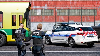 GTA 5 UN BUS VOLÉ FONCE DROIT SUR LA POLICE 🚔  LSPDFR 1170 [upl. by Friedly]