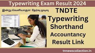 Typewriting Exam Result 2024 typewriting Shorthand Accountancy Exam Result 2024 update [upl. by Philippine84]