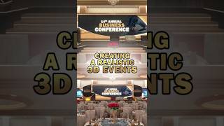 Creating a Realistic 3d Event event corporate decor eventdesign [upl. by Alidus]