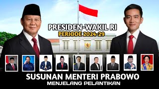 TERBARU Susunan Menteri Kabinet Prabowo SubiantoGibran Rakabuming Raka Periode 20242029 [upl. by Nodmac489]