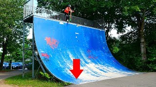 10 YEAR OLD VS BIGGEST HALFPIPE IN GERMANY [upl. by Hguh625]