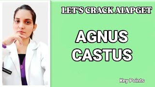 AGNUS CASTUSKEY POINTSMATERIA MEDICALETS CRACK AIAPGET [upl. by Eilrebma331]