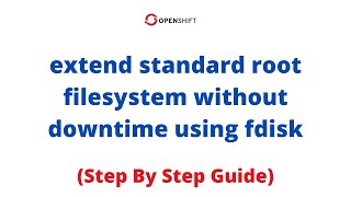 IncreaseExtend Root Filesystem Online Without Downtime amp Without Losing Data Using fdisk In Linux [upl. by Nathanoj869]