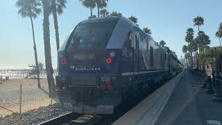 Ocbus Amtrak  Metrolink Trains At San Clemente San Juan  Laguna NiguelMission Viejo 72524 [upl. by Hailee269]