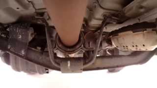 Watch as an xterra drive shaft carrier center support bearing goes bad [upl. by Bridgette]