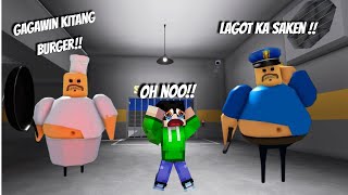 ROBLOX BARRYS PRISON RUN nahuli ako ni matabang pulis at matabang chef sa roblox [upl. by Inhoj]