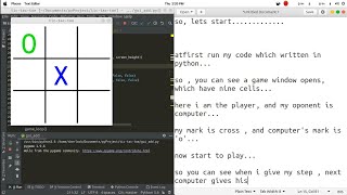 Tic Tac Toe PythonAlpha Beta pruningArtificial intelligence [upl. by Nairrod]